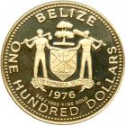 Belize. 100 Dollars, 1976. PF