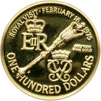 Bermuda. 100 Dollars, 1975. PF - 2