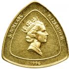 Bermuda. 3 Dollar, 1996. BU