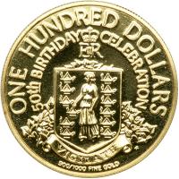 British Virgin Islands. 100 Dollars, 1976. PF - 2