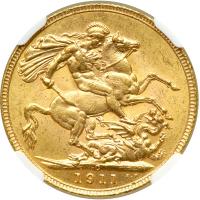 Canada. Sovereign, 1911-C. NGC MS62 - 2