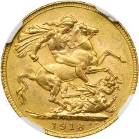 Canada. Sovereign, 1918-C. NGC MS61 - 2