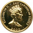 East Caribbean States. 2000 Cents (20 Dollars), 2000. BU