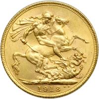 British India. Sovereign, 1918-I. AU - 2