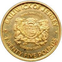 Great Britain - Jersey. 25 Pounds, 1972. BU - 2