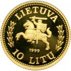 Lithuania. 10 Litu, 1999. PF