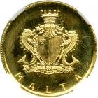 Malta. 10 Pounds, 1974. NGC MS66