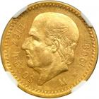 Mexico. 10 Pesos, 1908. NGC AU55