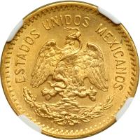 Mexico. 10 Pesos, 1908. NGC AU55 - 2