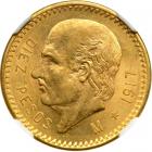 Mexico. 10 Pesos, 1917-M. NGC MS63