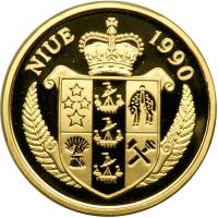 Niue. 200 Dollars, 1990. PF - 2