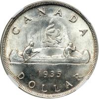 Canada. Dollar, 1935. NGC MS65 - 2
