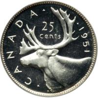 Canada. Specimen 25 Cents, 1951. PCGS PF64 - 2