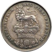 Great Britain. Shilling, 1826. AU - 2