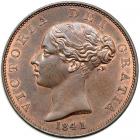Great Britain. Halfpenny, 1841. UNC