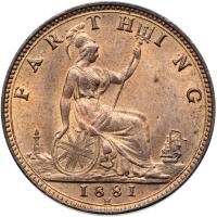 Great Britain. Farthing, 1881-H. UNC - 2