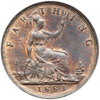 Great Britain. Farthing, 1883. UNC - 2