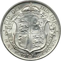 Great Britain. Halfcrown, 1916. BU - 2