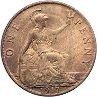 Great Britain. Penny, 1917. BU - 2