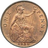 Great Britain. Penny, 1930. UNC - 2