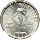 Philippines. 10 Centavos, 1907. NGC MS65