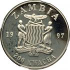 Zambia. Trial 200 Kwacha, 1997. NGC PF65