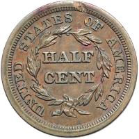 Quartette of Coppers, one Half Cent and three Large Cents - 2