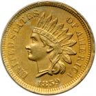 1859 Indian Head Cent. AU58