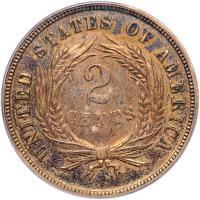 1870 Two Cents. PCGS PF62 - 2