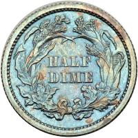 1869 Liberty Seated Half Dime. PCGS PF62 - 2