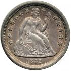 1842 Liberty Seated Dime. MS60