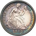 1886 Liberty Seated Dime. PCGS MS64