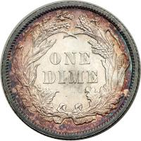 1886 Liberty Seated Dime. PCGS MS64 - 2