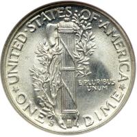 1942-S Mercury Dime. NGC MS67 - 2