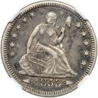 1853-O Liberty Seated Quarter Dollar. Arrows and rays. NGC EF45