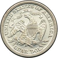 1875 Liberty Seated Quarter Dollar - 2