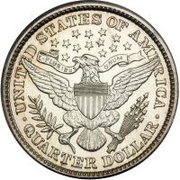 1895 Barber Quarter Dollar. PCGS PF62 - 2