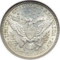 1904 Barber Quarter Dollar. NGC MS62 - 2