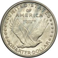 1917 Liberty Standing Quarter Dollar. Type 1. PCGS MS63 - 2