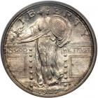 1917-S Liberty Standing Quarter Dollar. Type 1. PCGS AU58