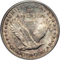 1917-S Liberty Standing Quarter Dollar. Type 1. PCGS AU58 - 2