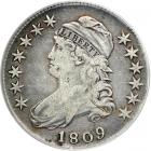 1809 Capped Bust Half Dollar. PCGS F12