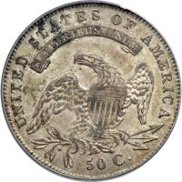 1836 Capped Bust Half Dollar. PCGS AU55 - 2