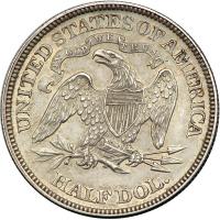 1868 Liberty Seated Half Dollar - 2