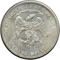 1876-S Trade Dollar. AU55 - 2