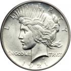 1921 Peace Dollar. PCGS MS62