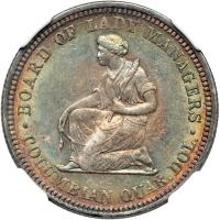 1893 Isabella Quarter Dollar. NGC MS62 - 2