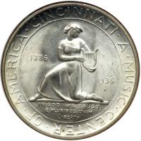 1936-D Cincinnati Music Center Half Dollar. NGC MS65 - 2