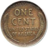 1909-S Lincoln Cent. VDB. ANACS F15 - 2