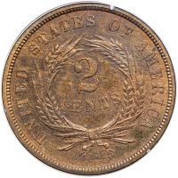 1866 Two Cents. PCGS PF64 - 2